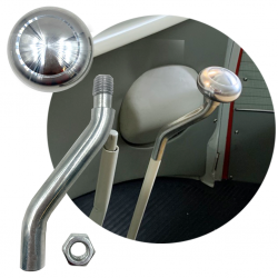 VW Shifter Arm Extension with Billet Knob 12mm - Bus & Beetle 1968 & Up Thing T3 - Part Number: VPAVWSAK01