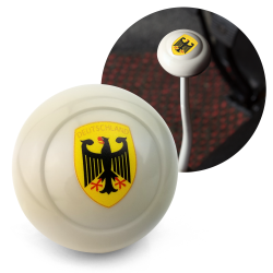 Deutschland Gear Shift Knob M12 M10 M7 VW Bus Beetle Ghia Thing Split Oval - Part Number: 10027726