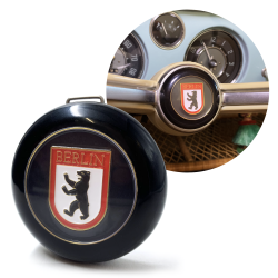 VW Steering Wheel Berlin Horn Button fits 1961-71 Beetle Ghia Type 3  - Part Number: VPAHBED77C