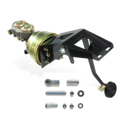 1953-1956 Ford Truck 8” Dual Power Brake Pedal Kit ST Drum/Drum 3" Rubber Pad - Part Number: HEXPKA79155