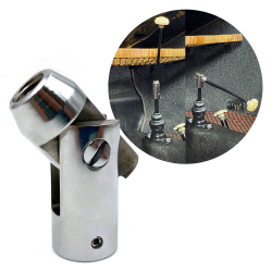 M12 x 1.5 "Fold-Down" Shifter Arm Adapter for VW Split Oval Bug Beetle Sedan - Part Number: LABSAA02