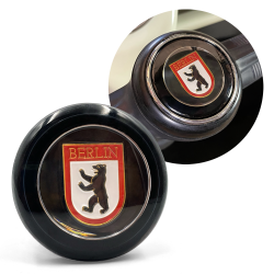 Steering Wheel Berlin Horn Button for VW 56-60 Bug Beetle T1 55-67 Bus T2 - Part Number: VPAHBED8D2