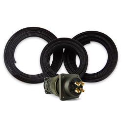 Wire Loom Wrap Kits With Billet Firewall Plug - Part Number: 10015495