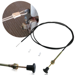 Emergency Car Shaved Door Popper Latch Release Kit Hidden Manual Pull Knob Cable - Part Number: AUTSVERKD