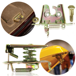 Heavy Duty Large Slimline Bear Claw Trunk and Hood Latch Assembly Set Universal - Part Number: AUTBCTRK