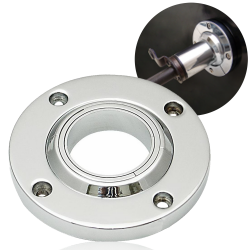Chrome Billet Steering Column Split Swivel Firewall Mount for 1 3/4, 2" & 2 1/4” - Part Number: AUTBWFM2