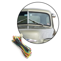 AutoLoc Plug-N-Play Universal Aftermarket Windshield Wiper Wiring Harness 12v DC - Part Number: AUTWIPERHARN
