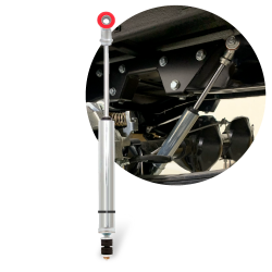 Performance Sport Shock 337mm Length w/ Loop to Spike Stem Adapter Nitrogen Gas - Part Number: HEXSHX10337AB