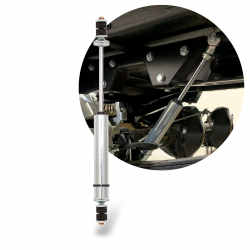 Performance Sport Shock 337mm Length with Stem to Stem Adapter Nitrogen Gas Each - Part Number: HEXSHX10337BB