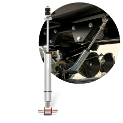 Performance Sport Shock 337mm Length with Stem to Extended Loop Adapter Nitrogen - Part Number: HEXSHX10337BG