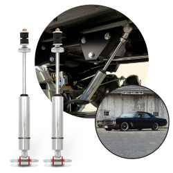 Performance Racing Front Shocks for 1964-1967 Buick Skylark Nitrogen Gas Charge - Part Number: HEX9BDF4B