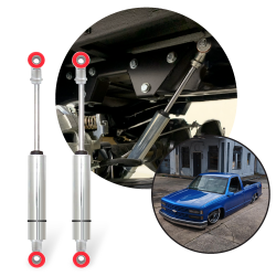 Performance Racing Front Gas Shocks for 1987-1999 Chevrolet C10 C15 Pickup Truck - Part Number: HEX9BDF9F