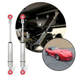 Performance Nitro Gas Racing Shocks for 1984-1987 Chevrolet Corvette Rear Pair - Part Number: HEX9BDFAE