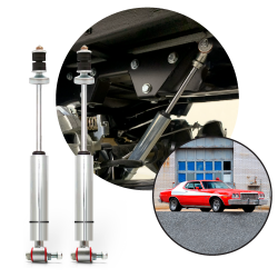 Performance Racing Nitro Gas Rear Shocks - 1972-1976 Ford Mercury Torino Montego - Part Number: HEX9BDFE2