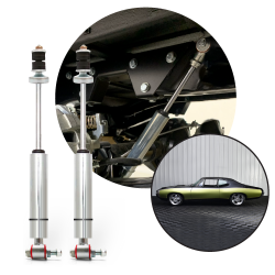 Performance Racing Nitro Gas Rear Shocks 1968-1983 Pontiac LeMans - Tempest - GM - Part Number: HEX9BE008
