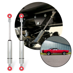 Performance Racing Nitrogen Gas Rear Shocks 1966-1972 Dodge Coronet - Pair - Part Number: HEX9BE01E