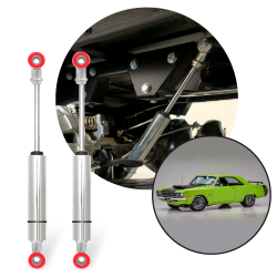Performance Racing Nitrogen Gas Rear Shocks 1962-1976 Dodge Dart Demon Swinger - Part Number: HEX9BE01F