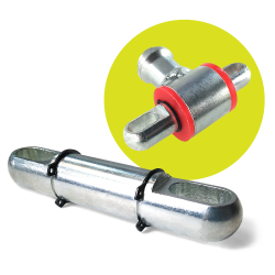 Helix Heavy-Duty Universal Closed Loop Crossbar T-Bar Shock Adapter Front Rear  - Part Number: HEXSHXA7