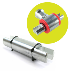 Helix Open Loop Crossbar T-Bar Conversion Kit For Closed Loop Shock Adapter End - Part Number: HEXSHXA6