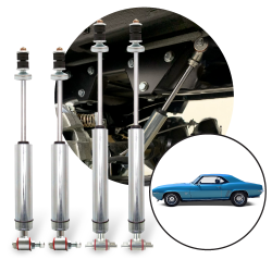 1967-1969 Chevrolet Camaro - Front and Rear Performance Shocks (4) Kit Chevy Z28 - Part Number: HEX9BE044