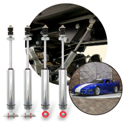 1989-1996 Chevrolet Corvette Front and Rear Performance Race Shocks Kit (4) GM - Part Number: HEX9BE061