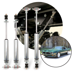 1970-1981 Pontiac Firebird Front - Rear Performance Race Shocks Kit (4) Trans Am - Part Number: HEX9BE069