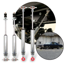 1964-1967 Buick Skylark Front - Rear Performance Race Shocks Kit (4) Bolt-On - Part Number: HEX9BE06C