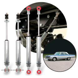 1962-1972 Plymouth Belvedere -Satellite Front and Rear Race Nitro Shocks Kit (4) - Part Number: HEX9BE090