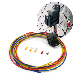Universal Electric Fan Relay Harness Kit Plug-N-Play-Heavy-Duty OFC Copper Wires - Part Number: KICHARNUN