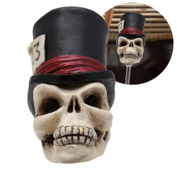 Timmy the Top Hat Skull Custom Shift Knob Handcrafted Limited Edition - Hot Rod - Part Number: ASCSN00022