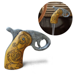 Quick Draw Pistol Grip Custom Shift Knob Handcrafted Limited Edition Hot Rod Gun - Part Number: ASCSN00031