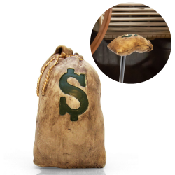 Sack-O-Cash Bag Of Money Custom Shift Knob Handcrafted Limited Edition Hot Rod - Part Number: ASCSN00032