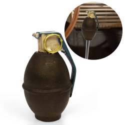 Hand Grenade Custom Shift Knob Handcrafted Limited Edition Hot Rod  - Part Number: ASCSN05003