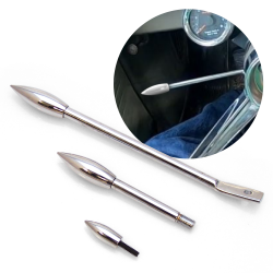 Early GM Billet Aluminum Bullet Column Shifter Dress Up Kit - Levers & Knob - Part Number: ASCCDK2