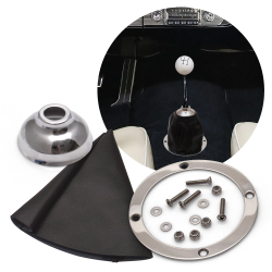 Vertical Shifter or Emergency Brake Boot with Trim Ring and Cap - Choose Color - Part Number: 10016645