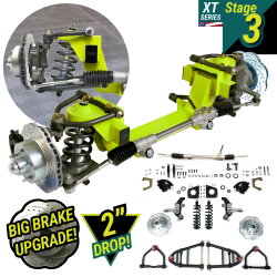 Universal 56.5" Track Width Mustang II IFS Kit XT Series - Stage 3V - Part Number: HEXIFSMUFAND01MLDB