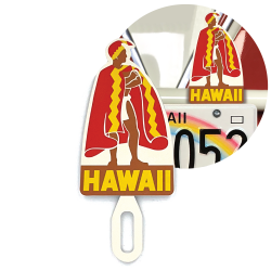 HAWAII License Plate Topper Vintage Style Accessory Car Truck King Kamehameha - Part Number: VPALPT030