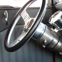 steering,interior,column,steering column,wheel,steering wheel,adapter,mount,hub,hole,6 hole,9 hole,aftermarket,classic,aluminum,chrome,bolt,position,spline,upgrade,custom,helix,install,bolt pattern,vehicle,car,truck,hot rod